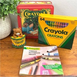 Vintage | Crayola Crayons And Christmas Box Set 1992
